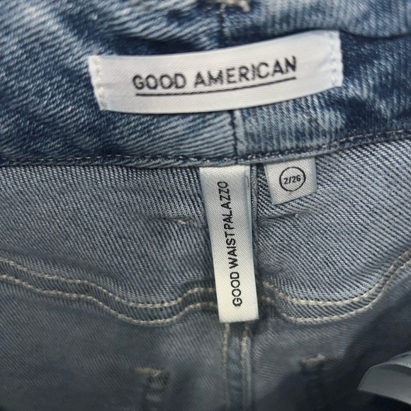 Good American Good Waist Palazzo Jeans - Picture 3 of 5